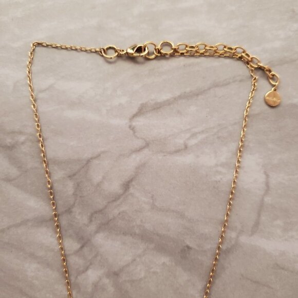 💖 Stella and Dot Clear Stone Aria Minimalist Pendant Necklace 💖 - Picture 4 of 8